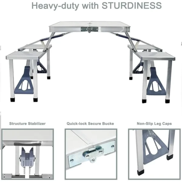 4 Feet Multipurpose Aluminum Folding Table