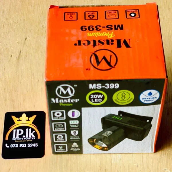Master Premium MS-399" or "20W LED torch