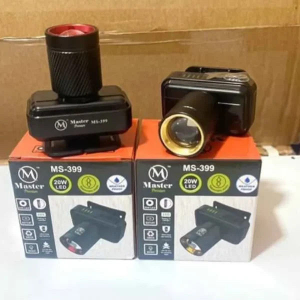 Master Premium MS-399" or "20W LED torch