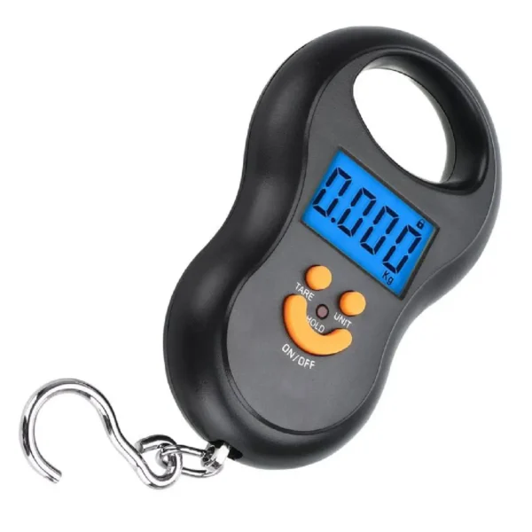 Digital Portable Fishing Hanging Small Pocket Smile Face Scale 50kg