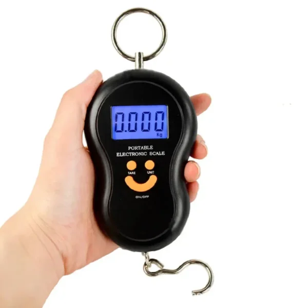 Digital Portable Fishing Hanging Small Pocket Smile Face Scale 50kg