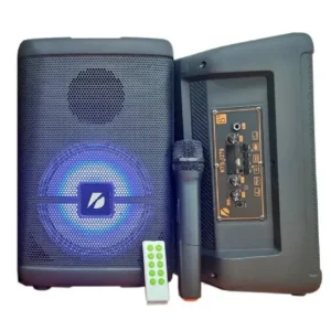 KTS-1279 portable Bluetooth karaoke speaker with wireless microphone and remote control in Sri Lanka