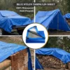 Blue waterproof nylon tarpaulin sheet with free 20ft rope – heavy duty UV resistant cover Sri Lanka